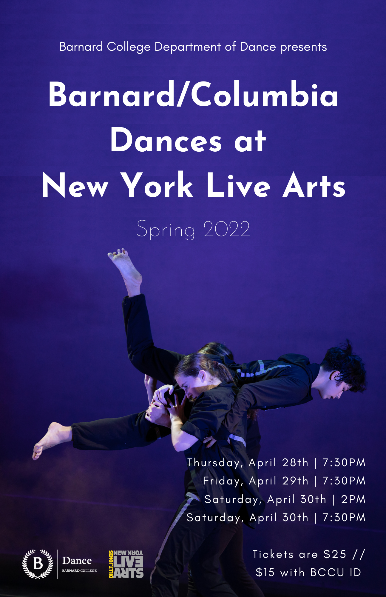 Barnard Columbia Dances at New York Live Arts Spring 2022