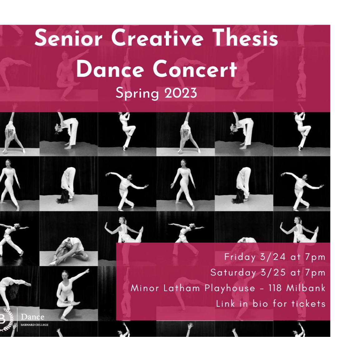 2023 Senior Creative Thesis Concert 3/24 and 3/25 at 7pm