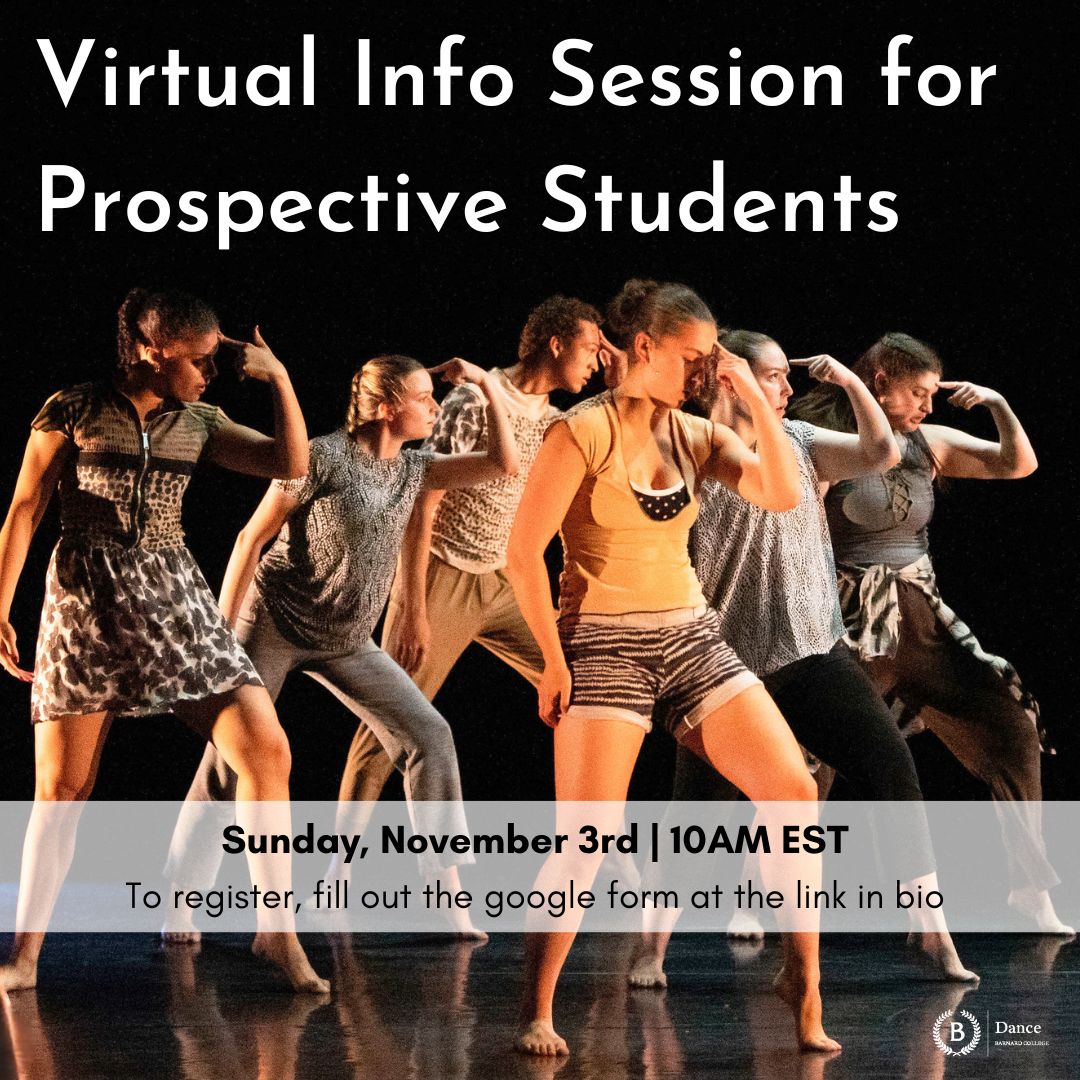 Dance Dept Prospective Student Meeting via zoom 11/03/2024